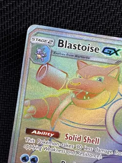 Blastoise GX 218/214 Unbroken Bonds Secret Rare Rainbow Full Art POKEMON TCG! - Image 5