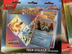 Pokemon TCG: Scarlet Violet Prismatic Evolutions Tech Sticker Collection 3X Lot - Image 2