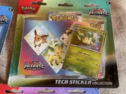 Pokemon TCG: Scarlet Violet Prismatic Evolutions Tech Sticker Collection 3X Lot - Image 3