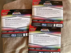Pokemon TCG: Scarlet Violet Prismatic Evolutions Tech Sticker Collection 3X Lot - Image 5