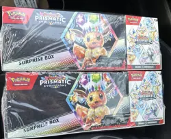 X2 Sam’s Club Pokemon Prismatic Evolutions Surprise Boxe & Booster Bundle - Image 1