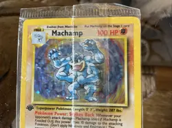 Pokemon TCG Machamp Holo Rare 1st Edition Base Set 8/102 PSA 8 - Image 3