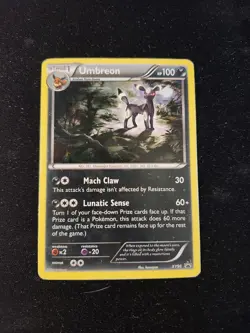Pokemon TCG Umbreon XY96 Black Star Promo *Heavily Played - Image 1