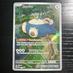 Snorlax SVP 051 Illustration Rare - Pokemon 151 ETB Black Star Promo Sealed NM/M - Image 1