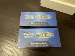 2x Scarlet & Violet Stellar Crown Pokemon Center Elite Trainer Box ETB - Sealed - Image 3
