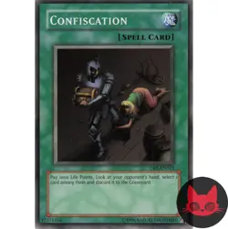 Yugioh Confiscation DB1-EN023 Common NM - Image 1