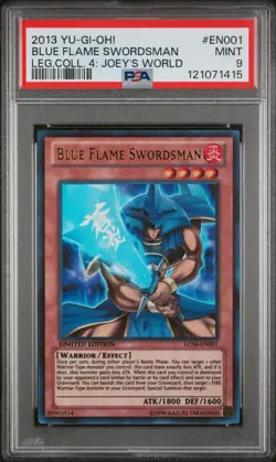 2013 YU-GI-OH! LC04 #EN001 BLUE FLAME SWORDSMAN PSA 9 - Image 1