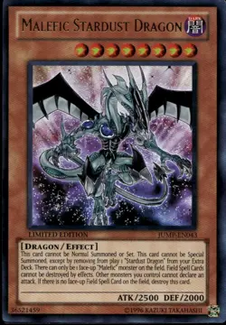 Malefic Stardust Dragon Ltd Ed Ultra Rare JUMP-EN043 Yu-Gi-Oh! - Image 1