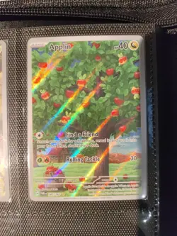 Pokemon TCG Applin Illustration Rare Card 185/167 SV06 Twilight Masquerade - Image 1