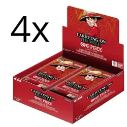 One Piece TCG 4x Sealed Booster Box OP13 OP-13 - ENG ENGLISH Carring on His Will - Image 1
