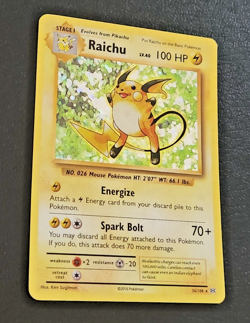 2016 Pokemon XY Evolutions RAICHU Holo #36/108 ( Foil NM Rare ) - Image 2