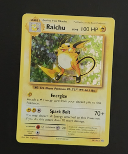 2016 Pokemon XY Evolutions RAICHU Holo #36/108 ( Foil NM Rare ) - Image 5