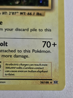 Raichu 36/108 - Pokemon TCG XY: Evolutions - Holo Rare (NM) - Image 5