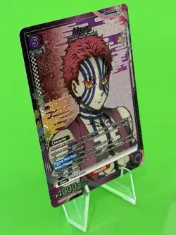 Demon Slayer Union Arena Vol.2 Akaza Alternate Art UEX05BT/KMY-P-002 R* NM!!! - Image 2