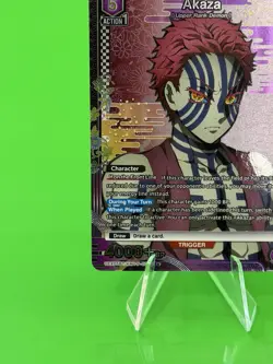 Demon Slayer Union Arena Vol.2 Akaza Alternate Art UEX05BT/KMY-P-002 R* NM!!! - Image 5