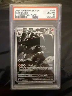 Houndoom | PSA 10 | 066/064 | Shrouded Fable | Illustration Rare | Pokemon TCG - Image 1