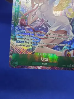 One Piece Carrying On His Will Uta OP13-023 Alternate Art SR Super Rare NM - Image 5