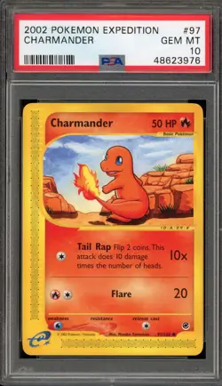 Pokemon Charmander Expedition #97 PSA 10 Gem Mint - Image 1