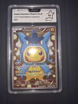 PCA 10 Pokemon Card Pikachu Pretend Gyarados Poncho Promo 151/XY-P Japanese - Image 1
