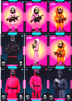 SQUID GAME NETFLIX LOTTO 2 CARD NUOVE DIVERSE - Image 3