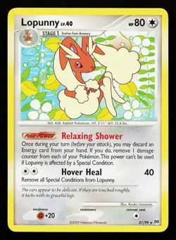 Lopunny 21/99 Rare Arceus Pokemon Card - Image 1