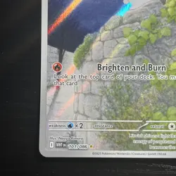 Pokemon TCG Litwick Card White Flare Illustration Rare Holo 101/086 - Image 5