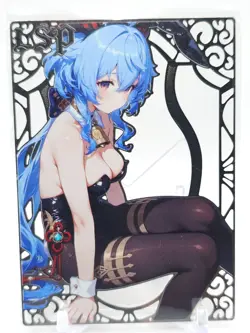 Goddess Story - Silver Metal Waifu Card - Ganyu - NUMBERED #/100 - Image 1