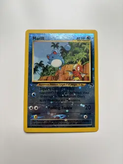 Pokemon TCG Marill Southern Islands Reverse Holo Rare Promo Card 11/18 LP - Image 1