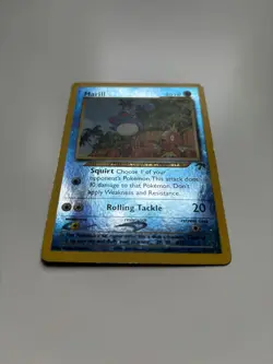 Pokemon TCG Marill Southern Islands Reverse Holo Rare Promo Card 11/18 LP - Image 2
