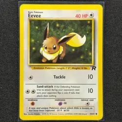 Eevee - 55/82 - Common - Team Rocket - Pokemon Card - MP - Image 1