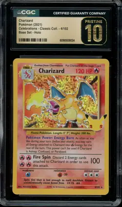Pokemon Celebrations Classic Collection #4/102 Charizard Holo CGC PRISTINE 10 - Image 1