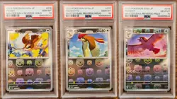 PSA 10 Pidgey Pidgeotto Pidgeot Master Ball Holo SEQ set Pokemon Card 151 SV2a - Image 1