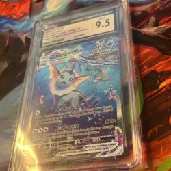 CGC 9.5 Pokemon Vaporeon VMAX SWSH182 Premium Collection Black Star Promo - Image 4