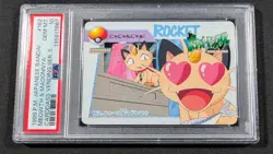 Pokemon Japanese Bandai Meowth #162 PSA 10 GEM MINT Carddass Anime Series 5 - Image 1