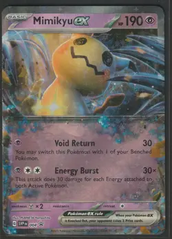Pokemon Mimikyu ex 004 Scarlet & Violet ILLUSTRATION BLACK STAR HOLO PROMO NM/M - Image 1
