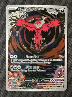Pokemon TCG - Yveltal - 205/182 Sv04: Paradox Rift, Illustration Rare NM - Image 3