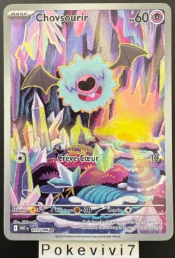 Carte Pokemon CHOVSOURIR 119/086 HOLO AR EV10.5 Flamme Blanche WHT FR NEUF - Image 1