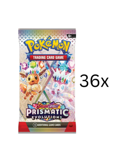 Lot Of 36 Prismatic Evolutions Booster Packs Factory Sealed Pokemon - Image 1