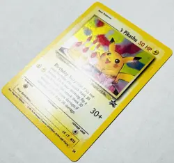 2000 Pokemon Promo #24 Birthday Pikachu Holo Black Star NM !! - Image 2