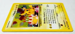 2000 Pokemon Promo #24 Birthday Pikachu Holo Black Star NM !! - Image 4