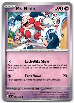 Mr. Mime Common SV05: Temporal Forces 063/162 NM Pokemon - Image 1
