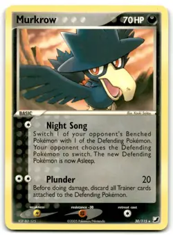 Pokemon Unseen Forces Murkrow #30/115 Rare Near Mint or Better - Image 1