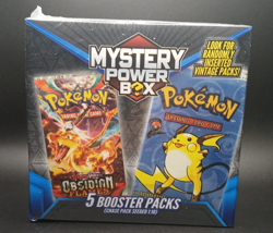 Pokemon Walmart Mystery Power Box 5 Booster Packs Chase Pack Seeded 1:10! 2024 - Image 1
