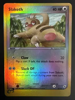 Slakoth 45/109 Ruby and Sapphire Reverse Holo 2003 Pokemon TCG LP/NM - Image 1