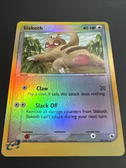 Slakoth 45/109 Ruby and Sapphire Reverse Holo 2003 Pokemon TCG LP/NM - Image 2