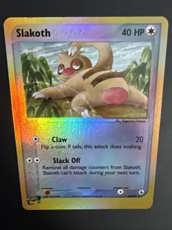 Slakoth 45/109 Ruby and Sapphire Reverse Holo 2003 Pokemon TCG LP/NM - Image 3
