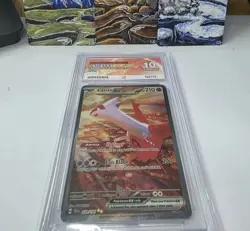 Pokemon TCG Latias EX #239/191 Surging Sparks Sir Ace 10 Perfect Subgrades - Image 2