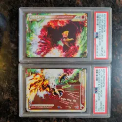 PSA 10 Pokemon HG & SS 2010 HO-OH LEGEND #111 and #112 ENGLISH - Image 1