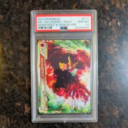 PSA 10 Pokemon HG & SS 2010 HO-OH LEGEND #111 and #112 ENGLISH - Image 3