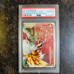PSA 10 Pokemon HG & SS 2010 HO-OH LEGEND #111 and #112 ENGLISH - Image 5